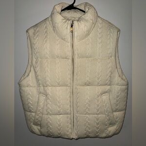 ZARA Sweater Puffer Vest NWOT
